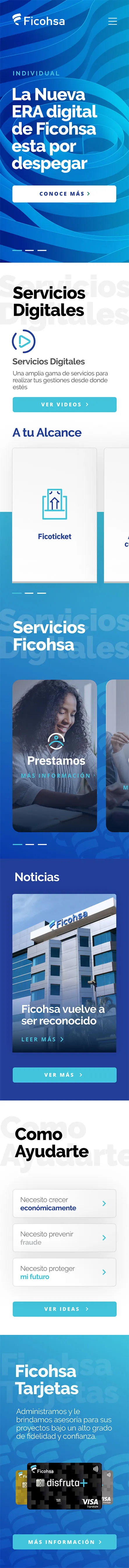 Ficohsa Site - Screen 1