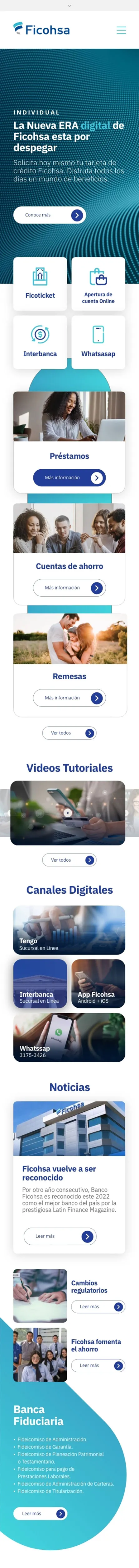 Ficohsa Site - Screen 2