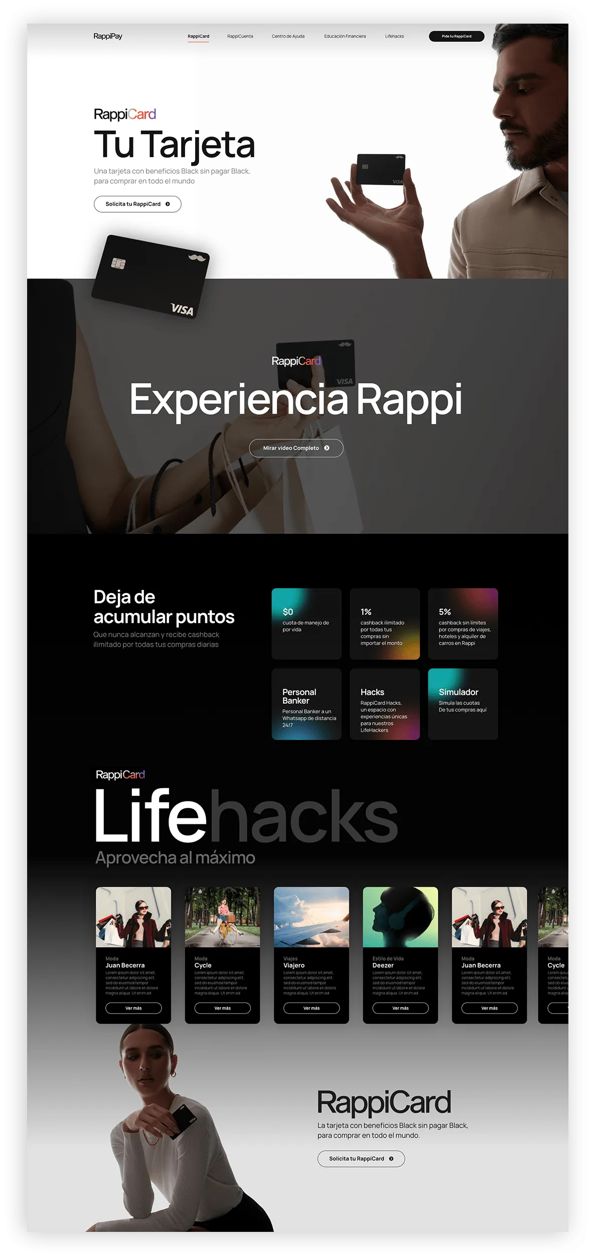 Rappi - Website Section