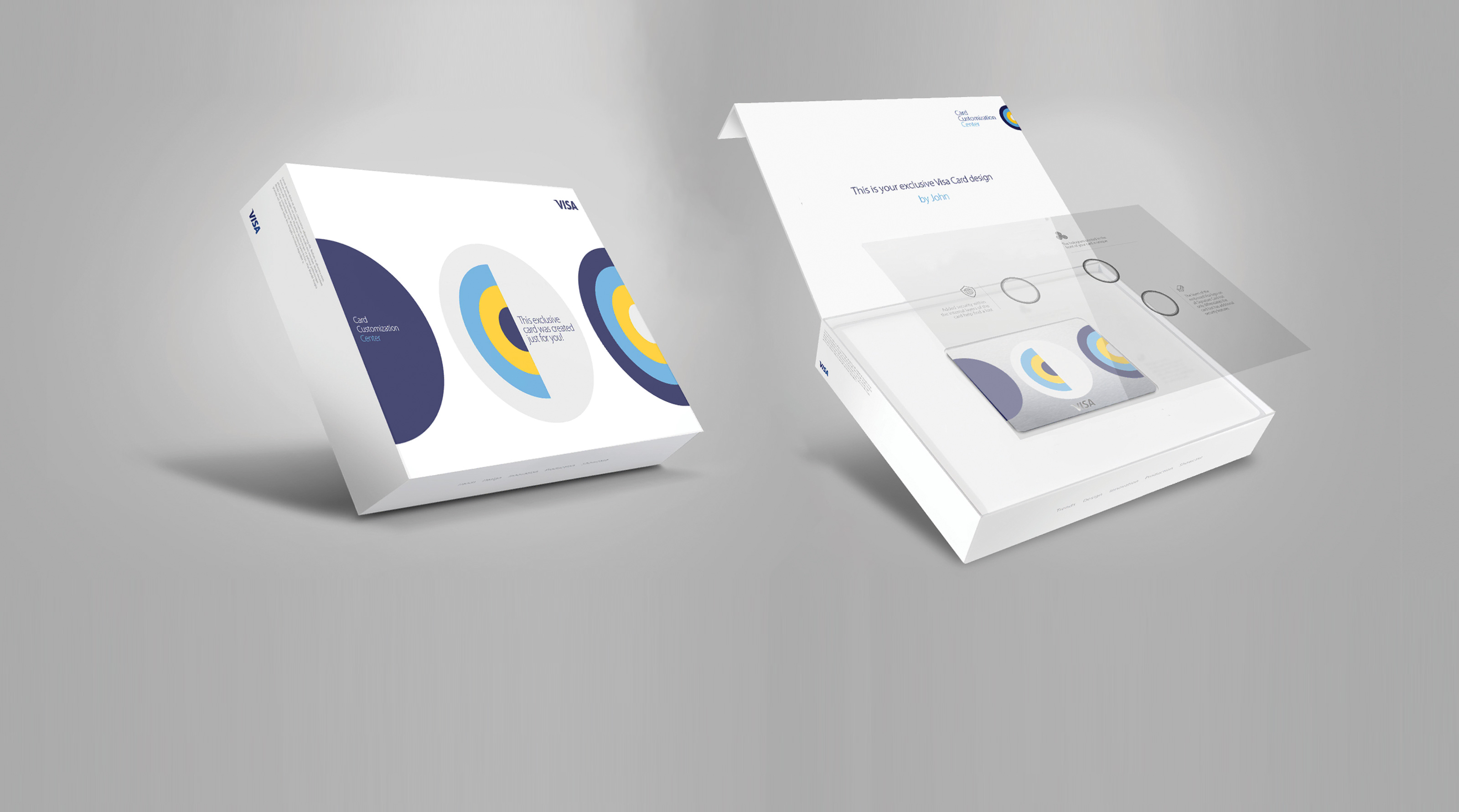 Visa Card Customization Center - Boxes