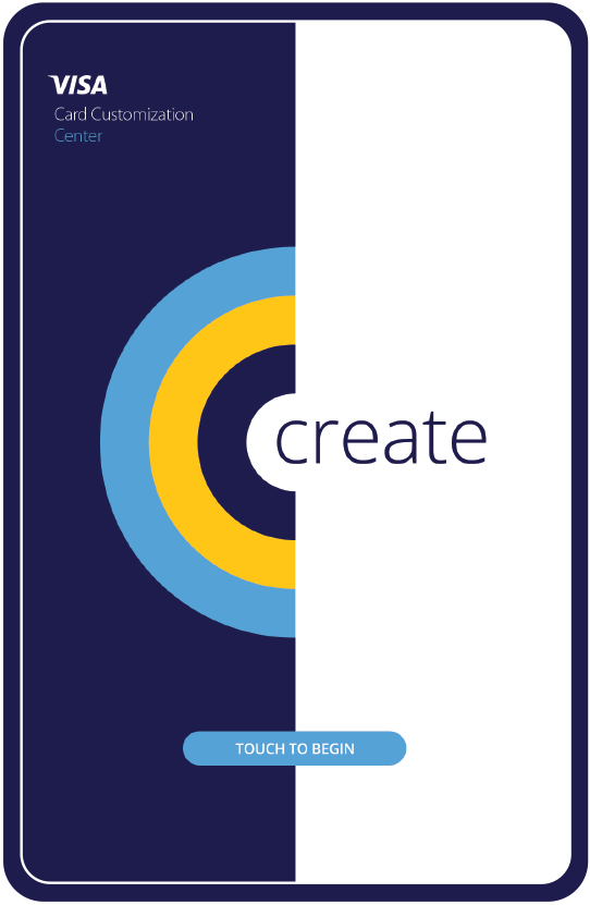 Visa Card Customization Center - Screen