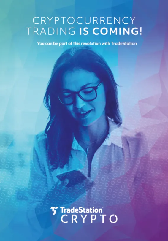 TradeStation - Woman looking at her phone