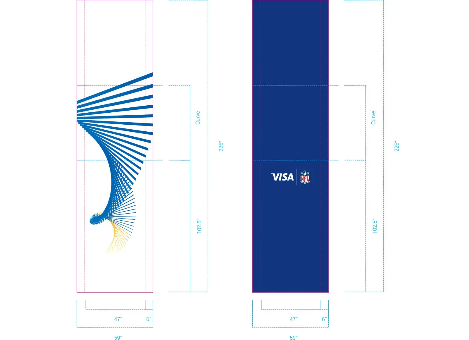 Visa Metlife - Wall Render