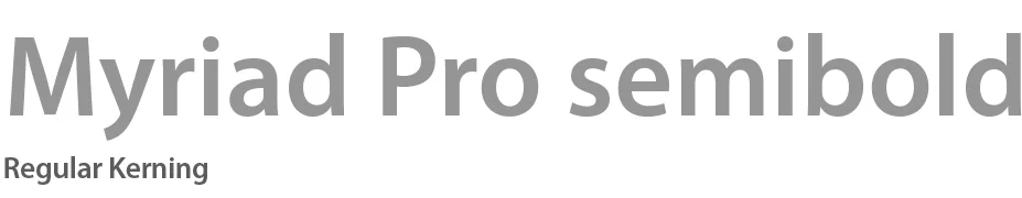 Visa University Brand Update - Font Myriad Pro Semibold