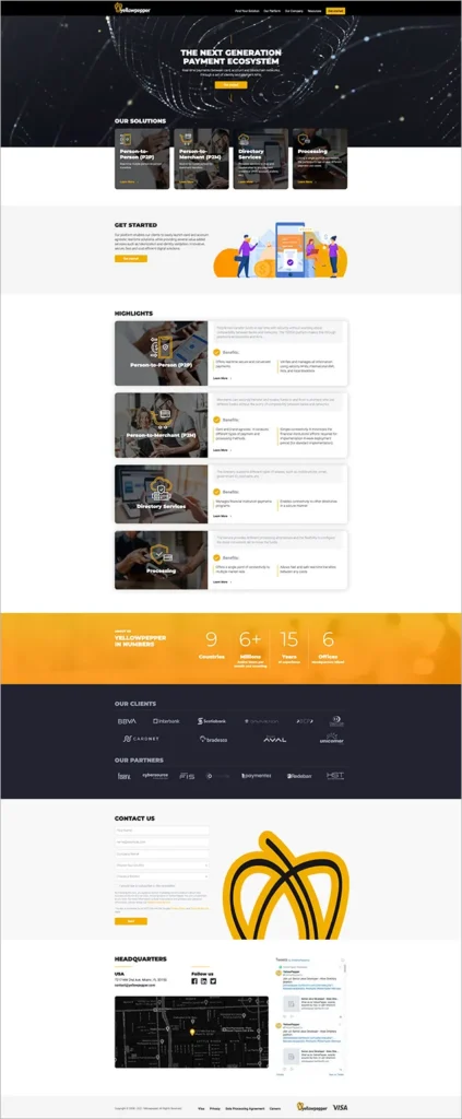 YellowPepper - Site screenshot