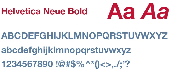 Delta - Font Helvetica Neue Bold