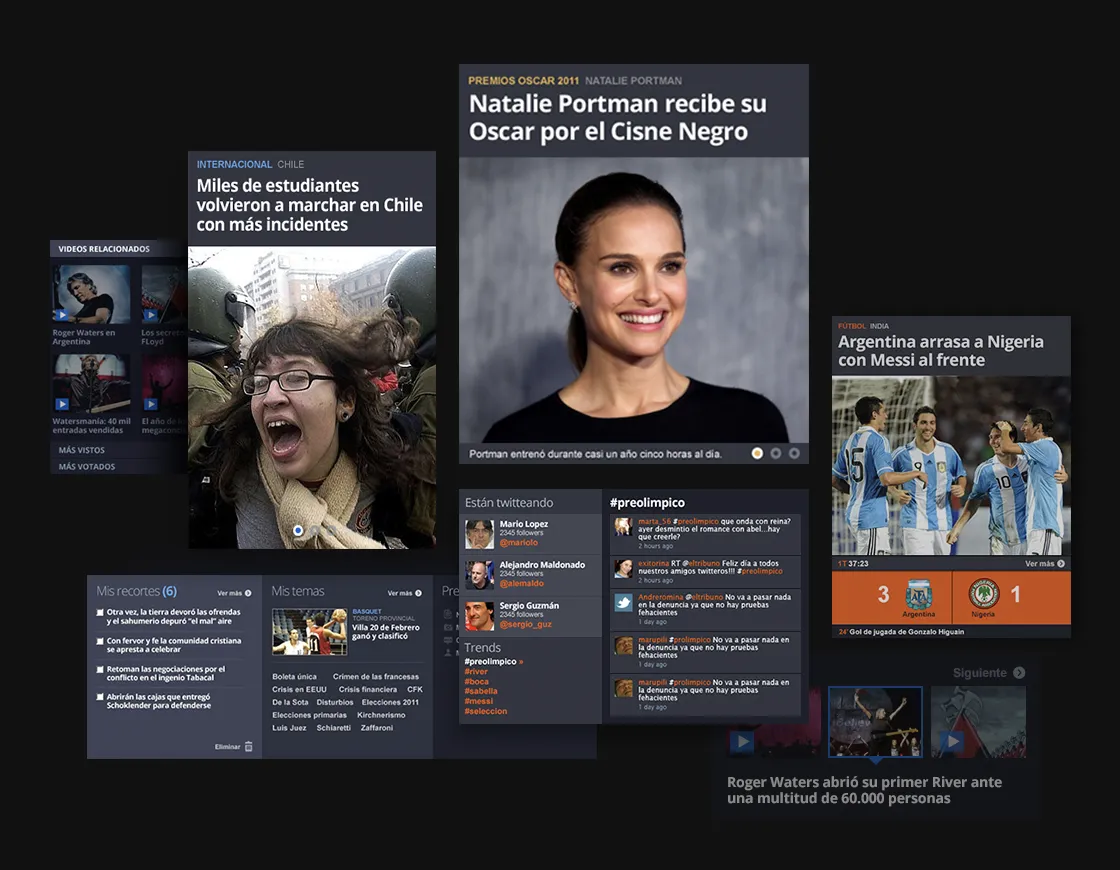 El Tribuno - Screens