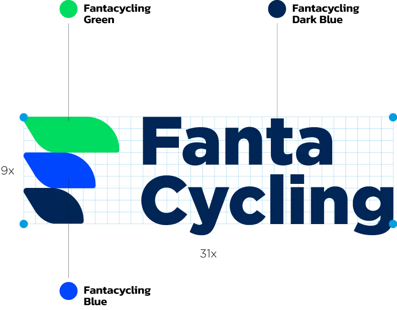 Fantacycling logo colors explanation
