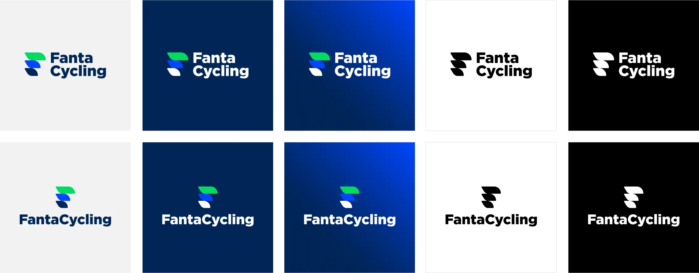 Fantacycling grid of logos