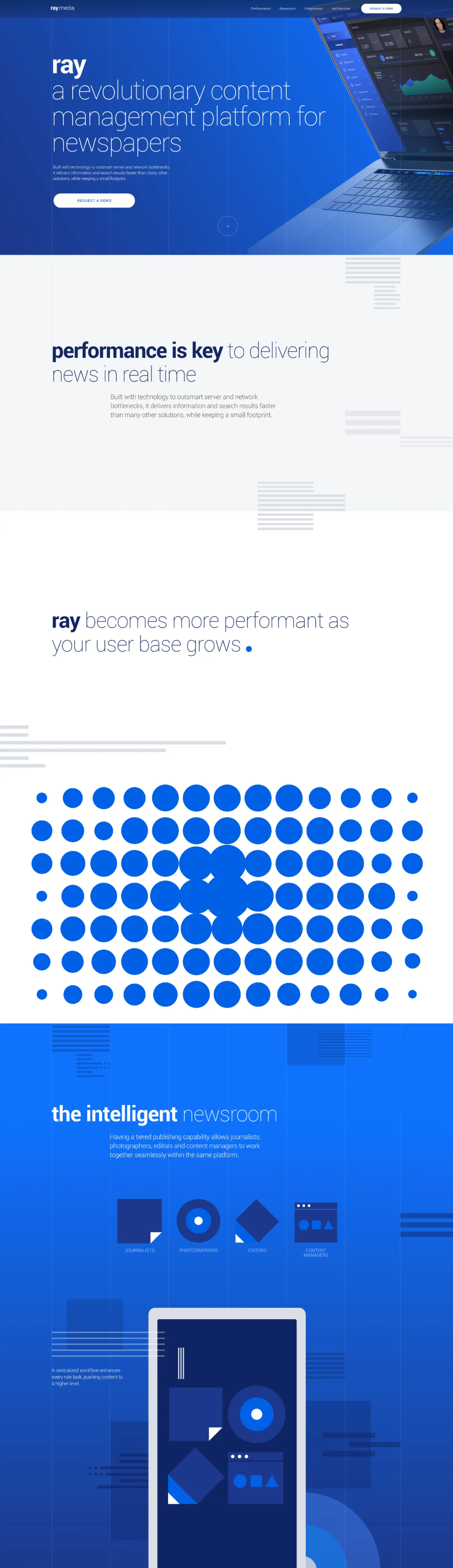 Ray Media home section screenshot