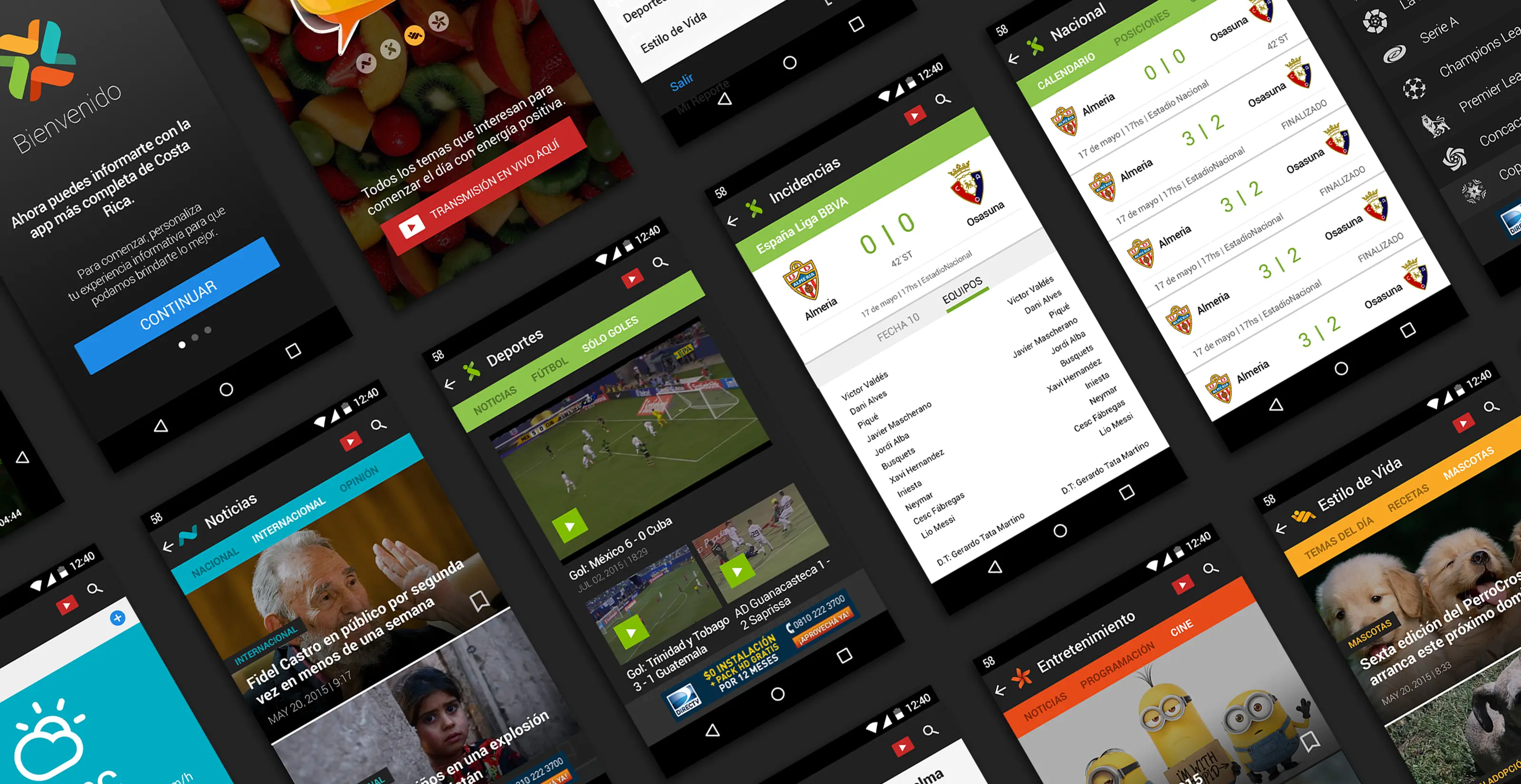 Teletica background screenshots mobile