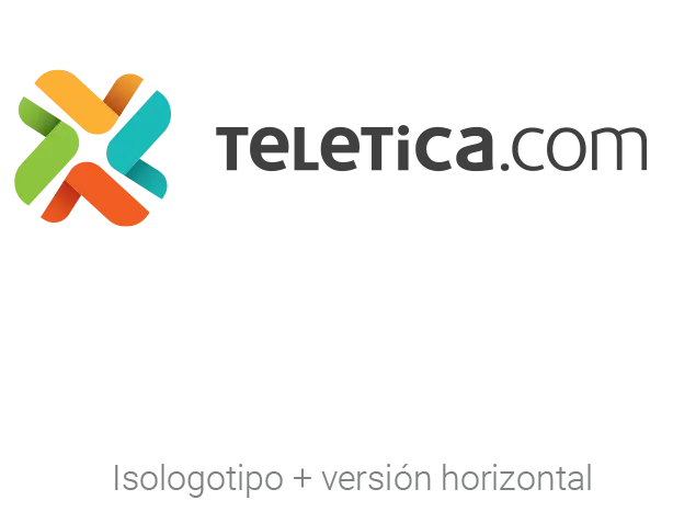 Teletica isologotipo versión horizontal