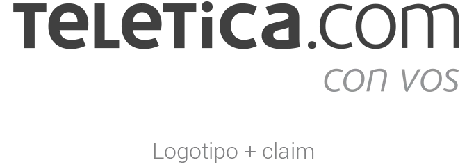 Teletica logotipo + claim