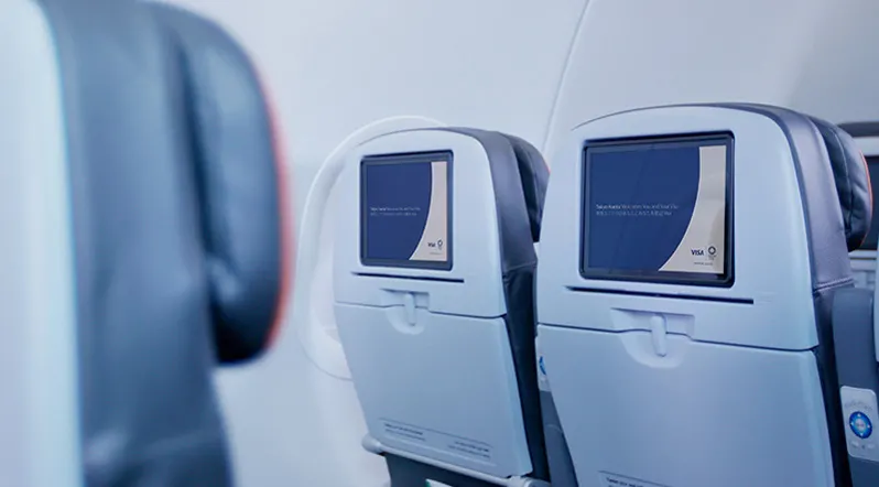 Visa Tokyo 2020 - Plane seats