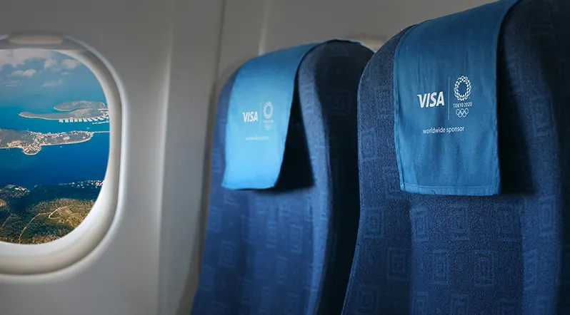 Visa Tokyo 2020 - Plane seats