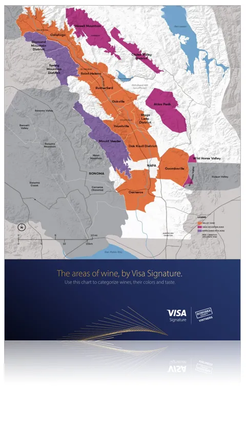 Visa Napa Valley Wineries - The areas of wine
