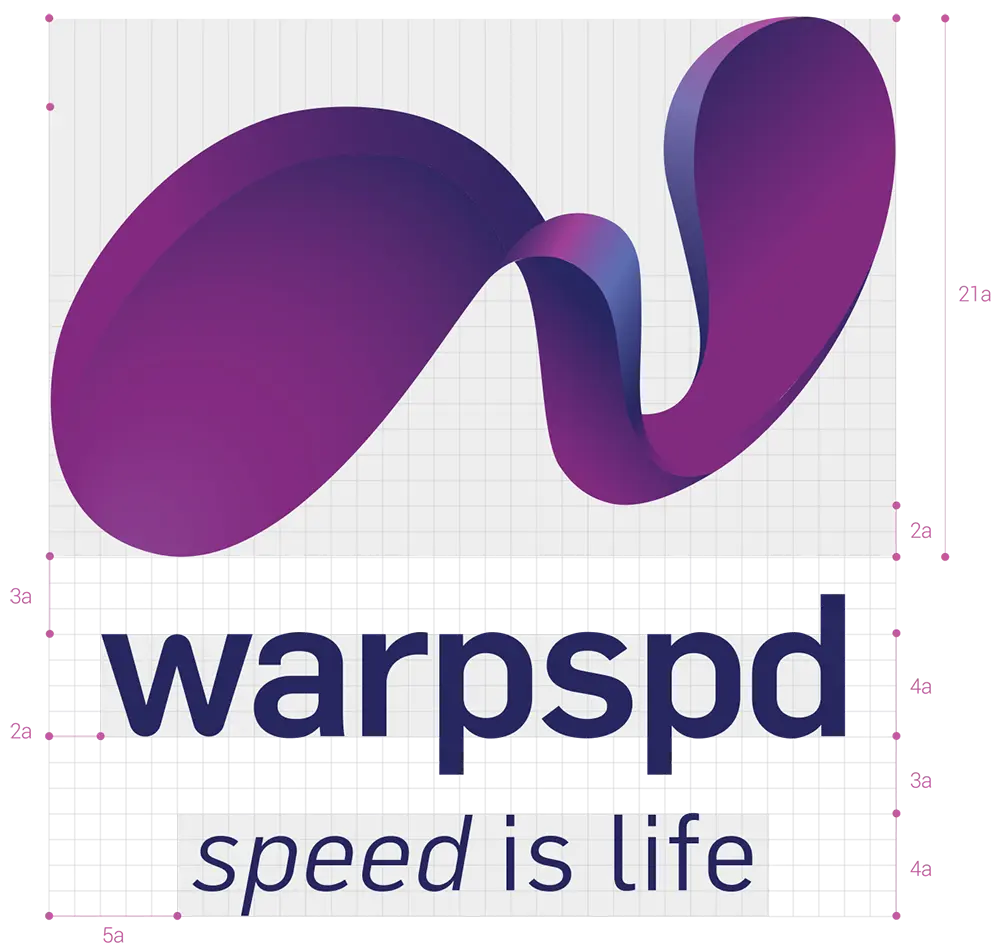 Warpspd - Speed is life logo grid