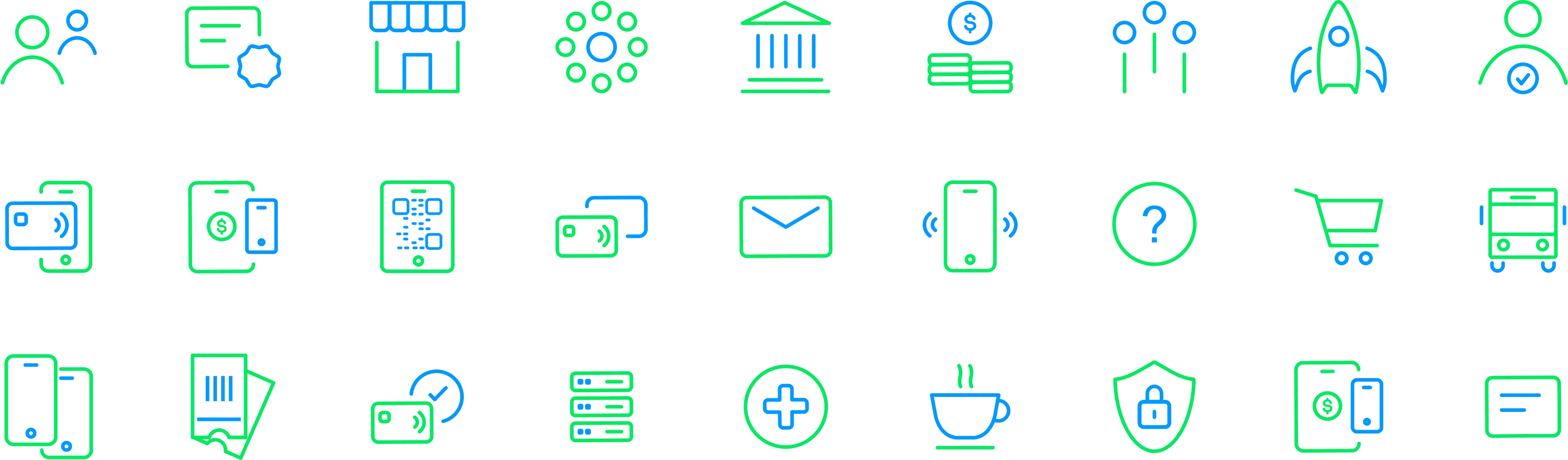 Yazara iconography set