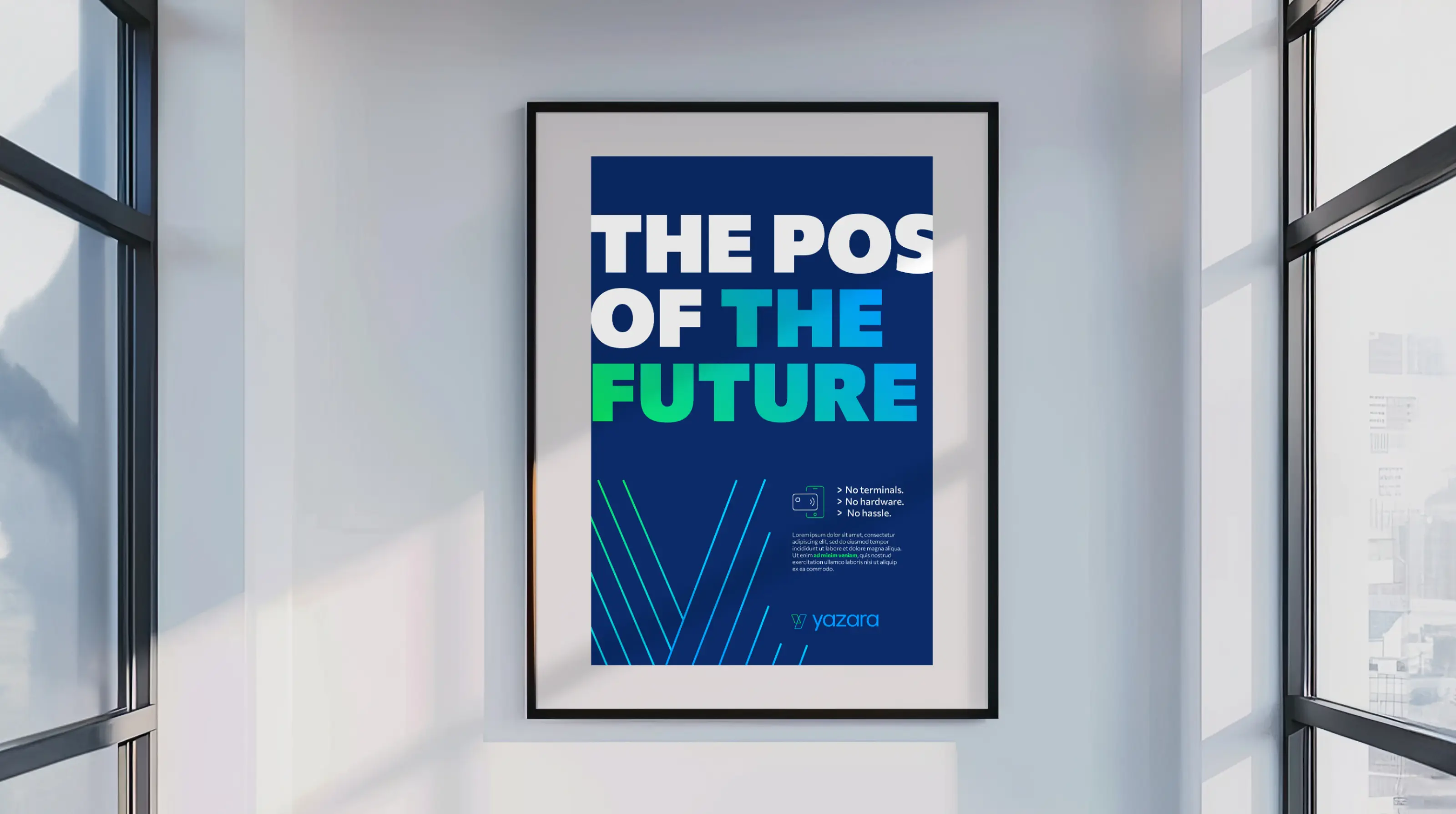 Yazara portrait on the wall