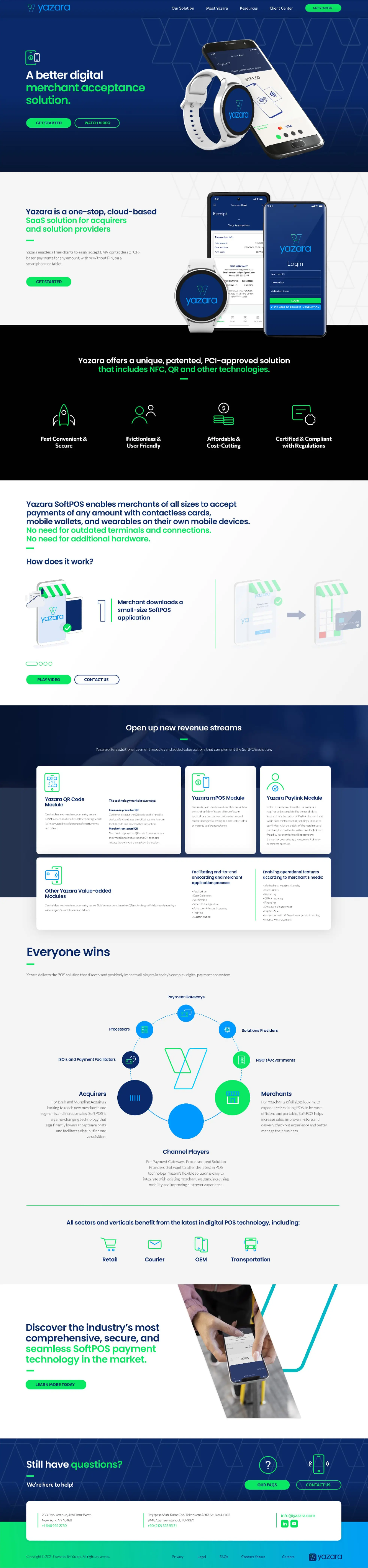 Yazara desktop website screenshot