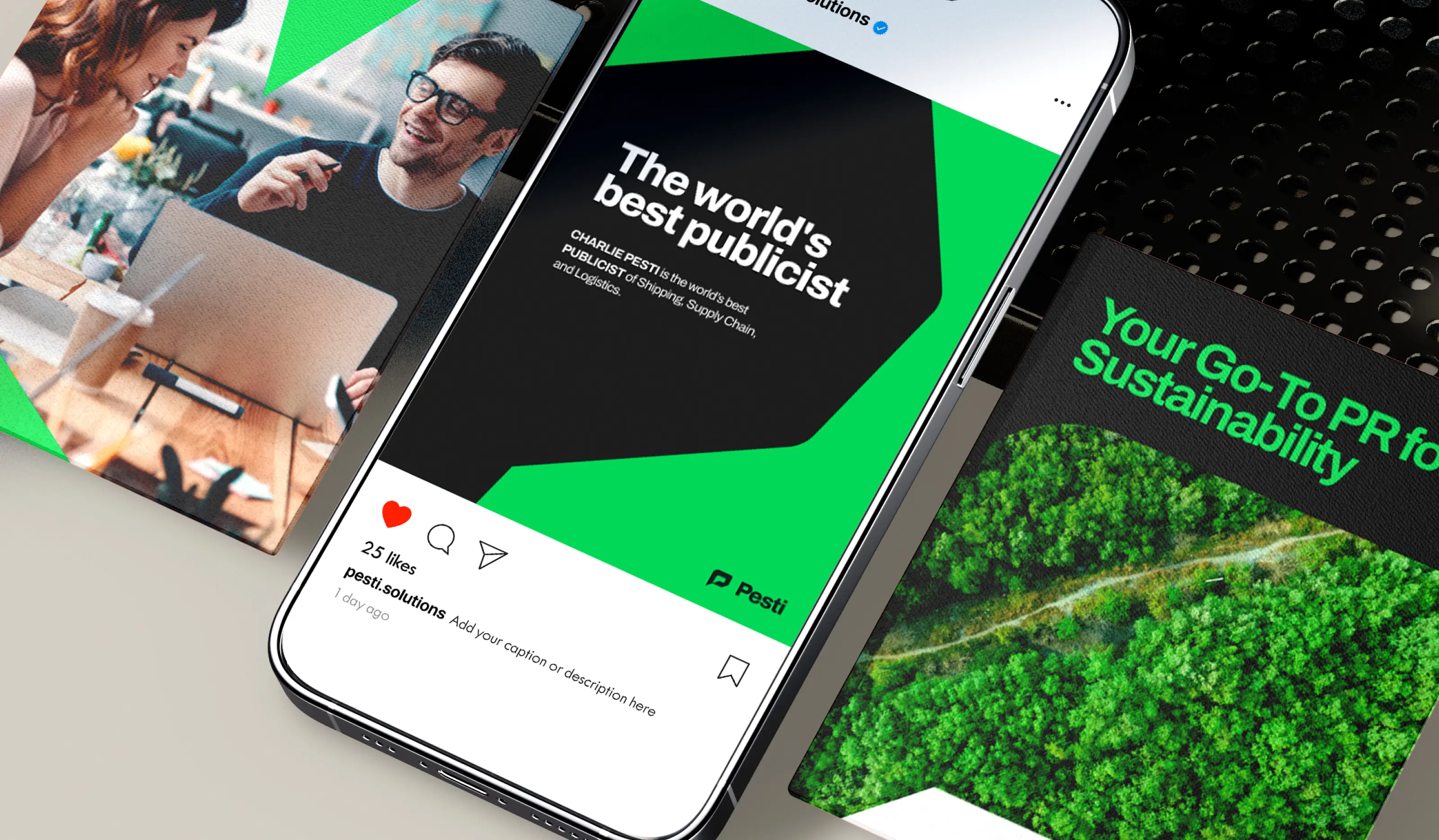 Pesti Banner in Smartphone