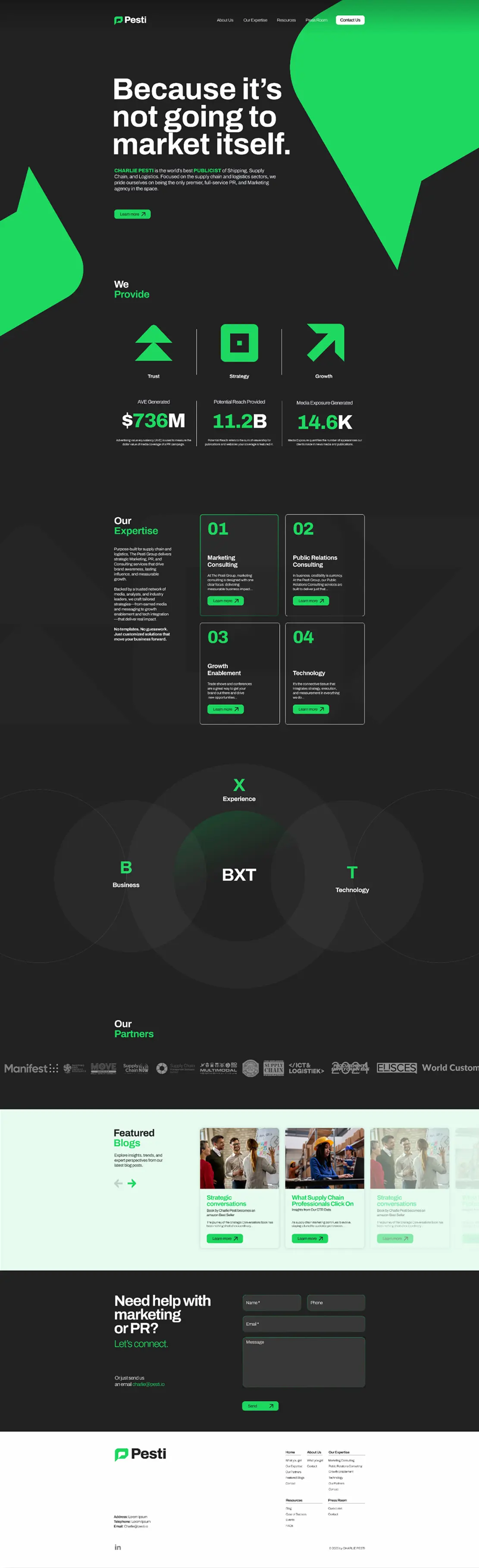 Pesti Screenshot Home Page