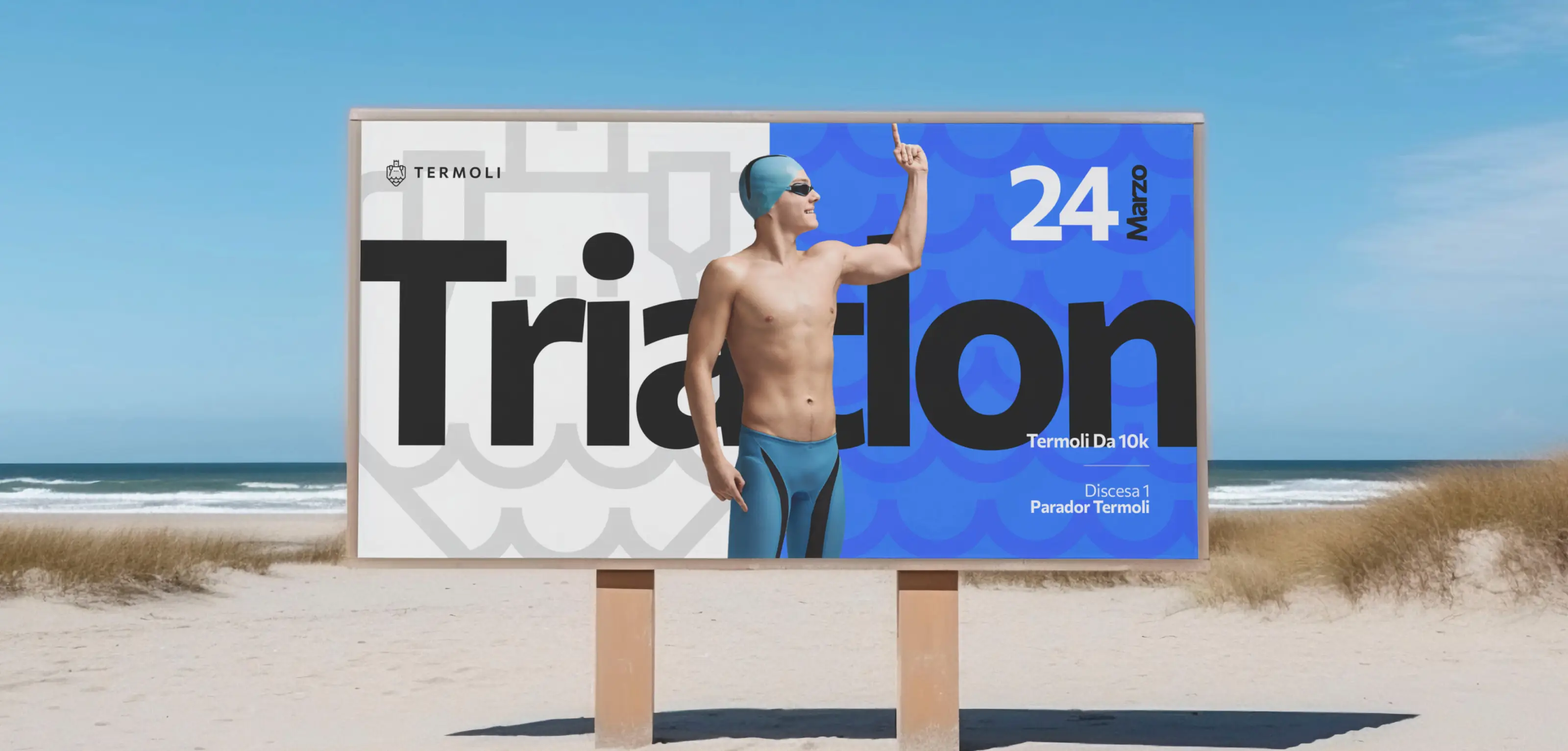 Termoli poster on the beach