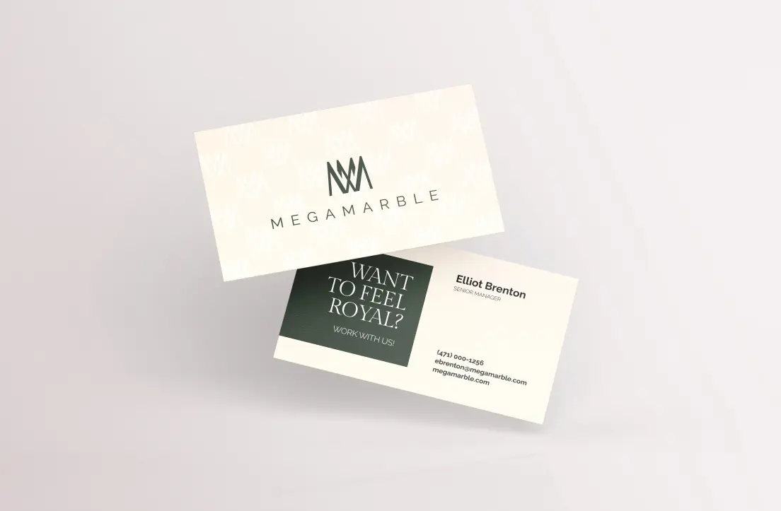 MegaMarble business card