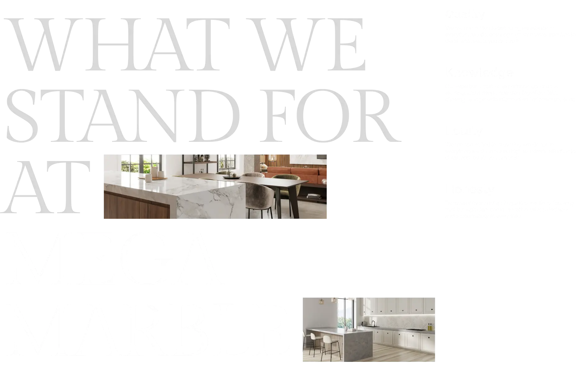 MegaMarble - What we stand for at MegaMarble