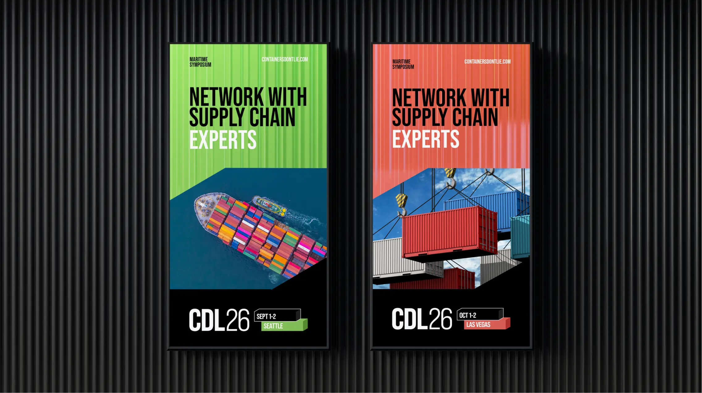 Containers don't lie banners